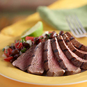Ensalada de Frijoles Negros y Bistec